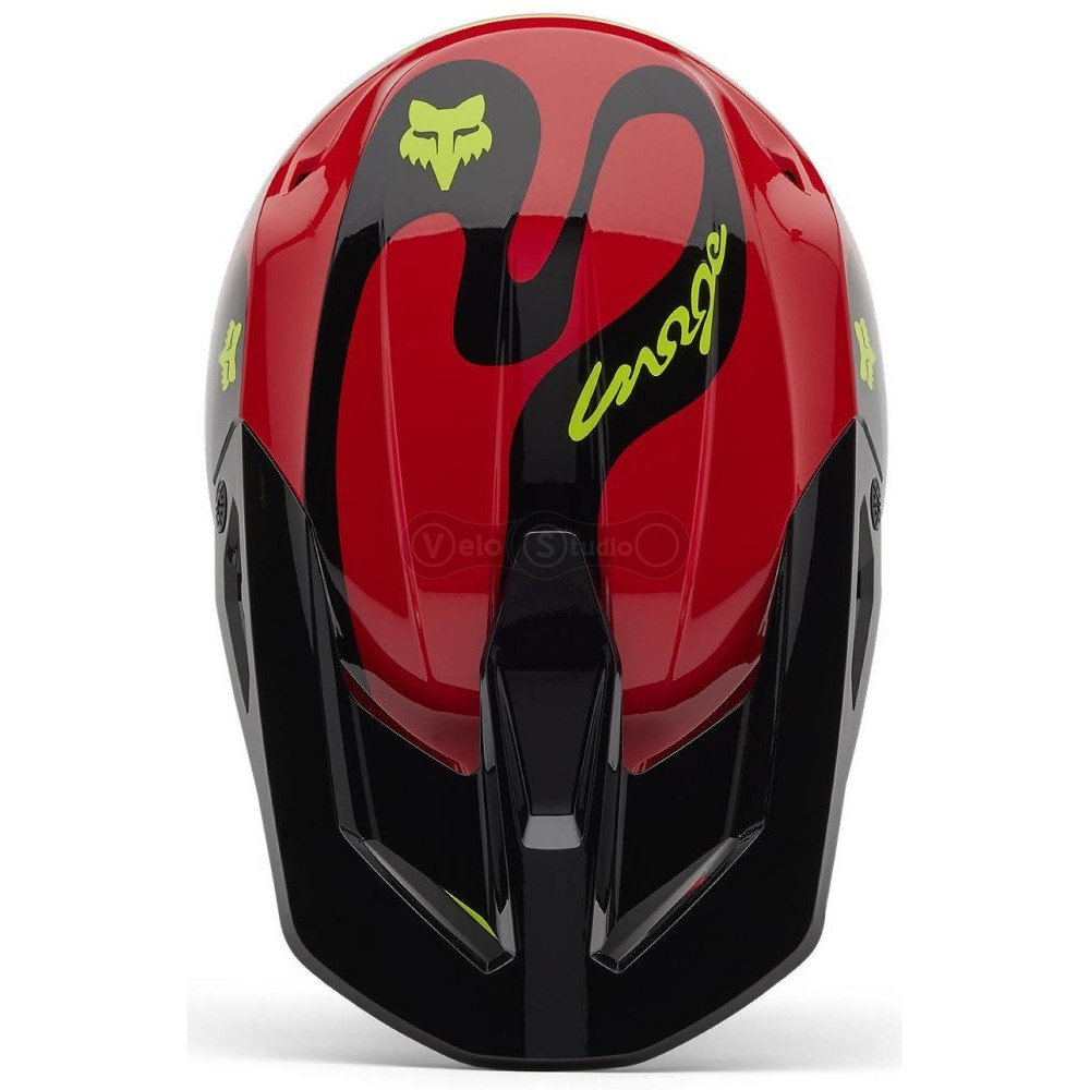 Мотошолом FOX V1 Mips Helmet - Emotion [Flo Red], M