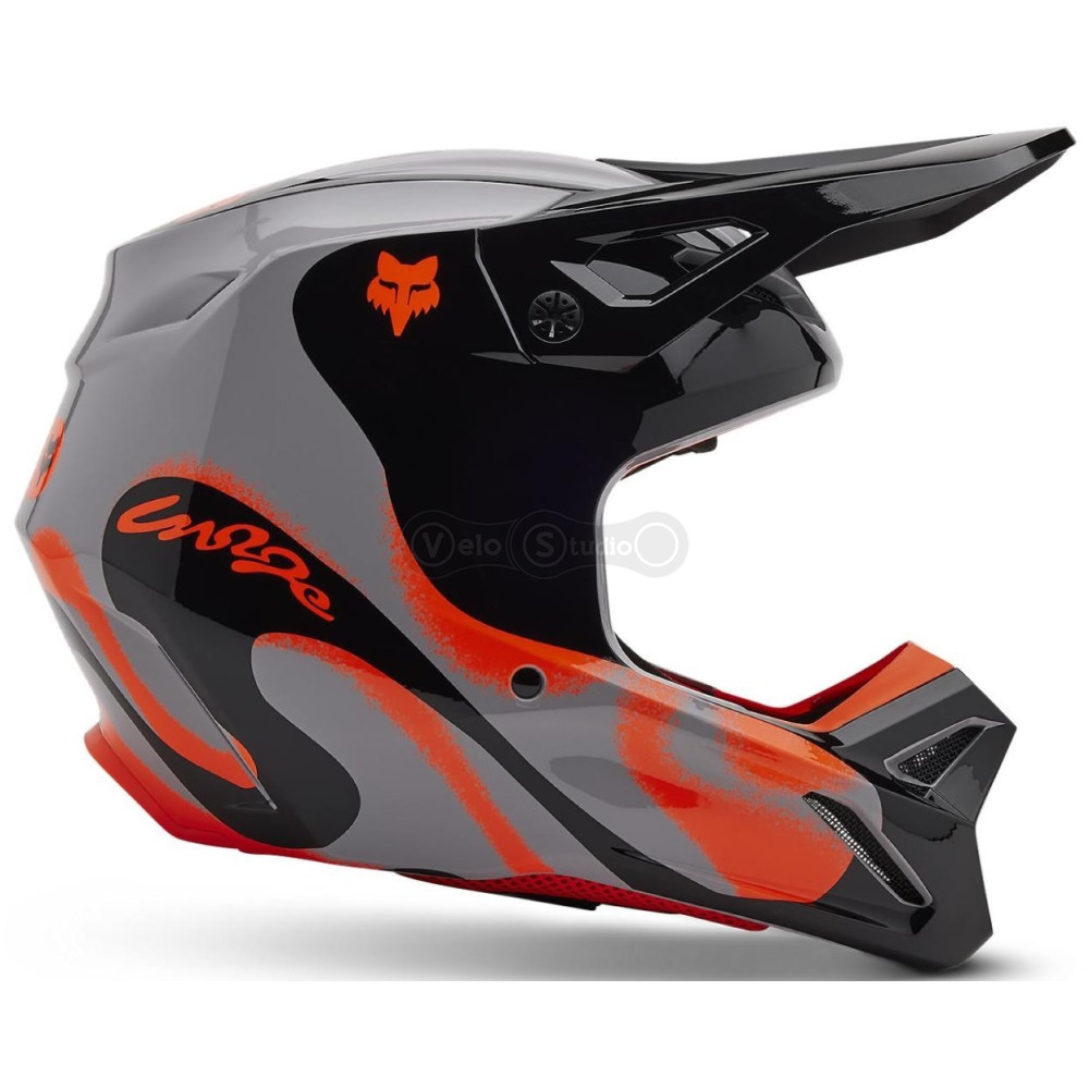 Мото шлем FOX V1 Mips Helmet - Emotion [Steel Gray], XS