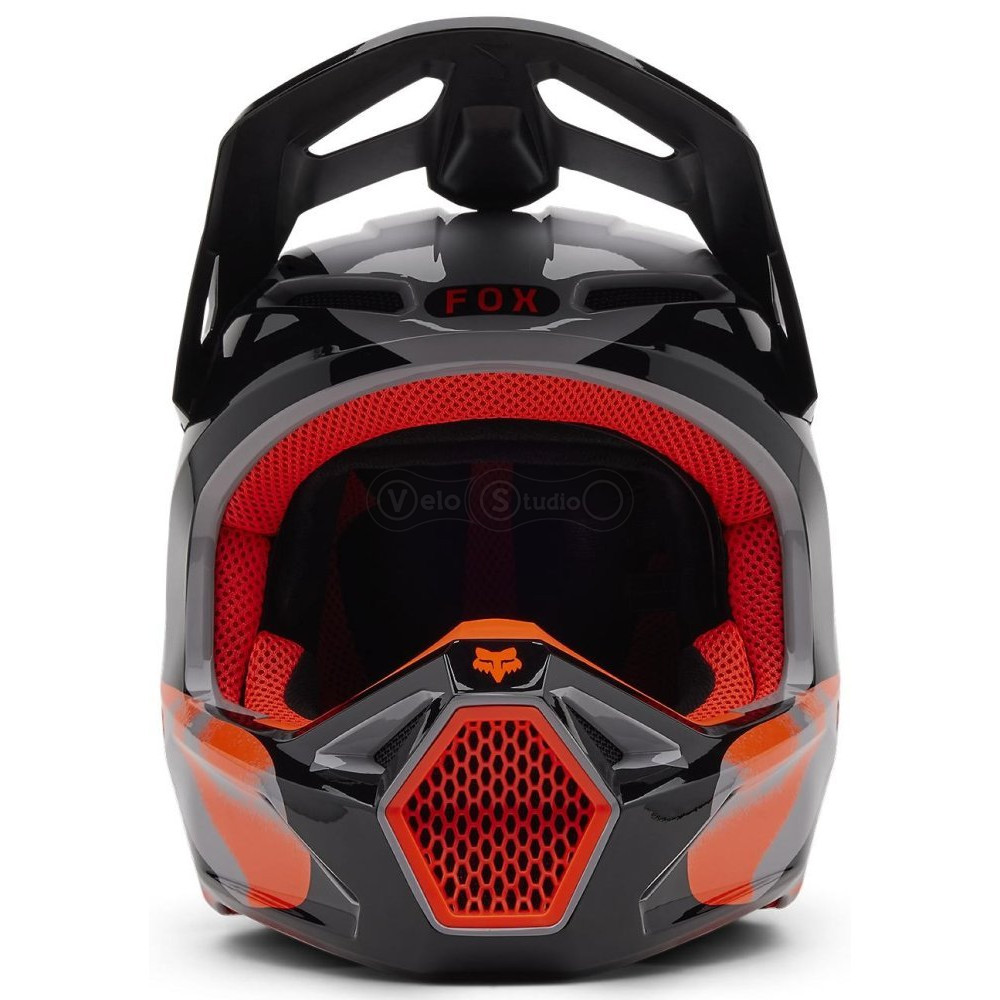 Мото шлем FOX V1 Mips Helmet - Emotion [Steel Gray], XS