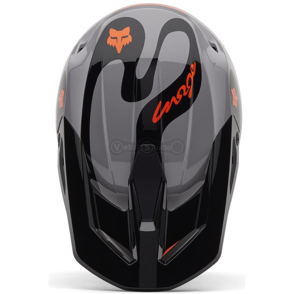 Мото шлем FOX V1 Mips Helmet - Emotion [Steel Gray], XS