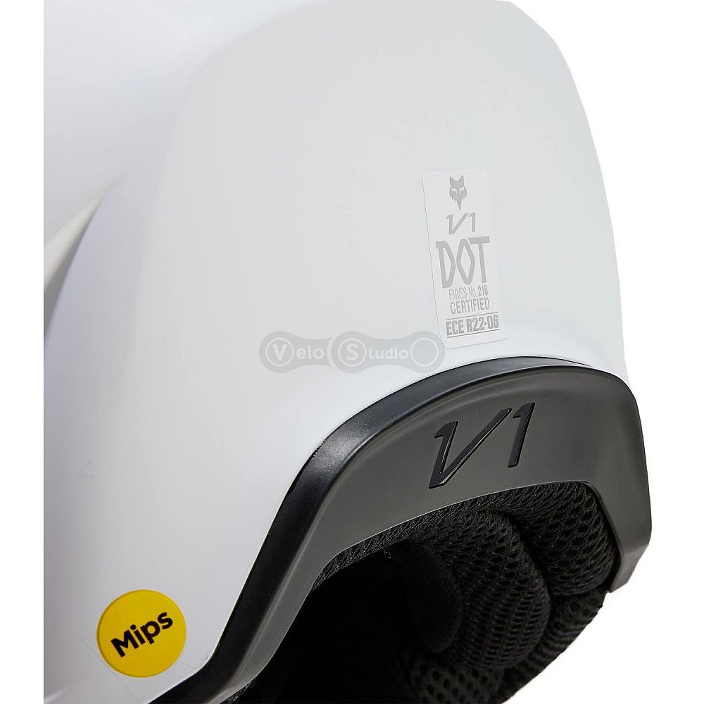 Мотошлем FOX V1 Mips Helmet - Solid Matte [White], M