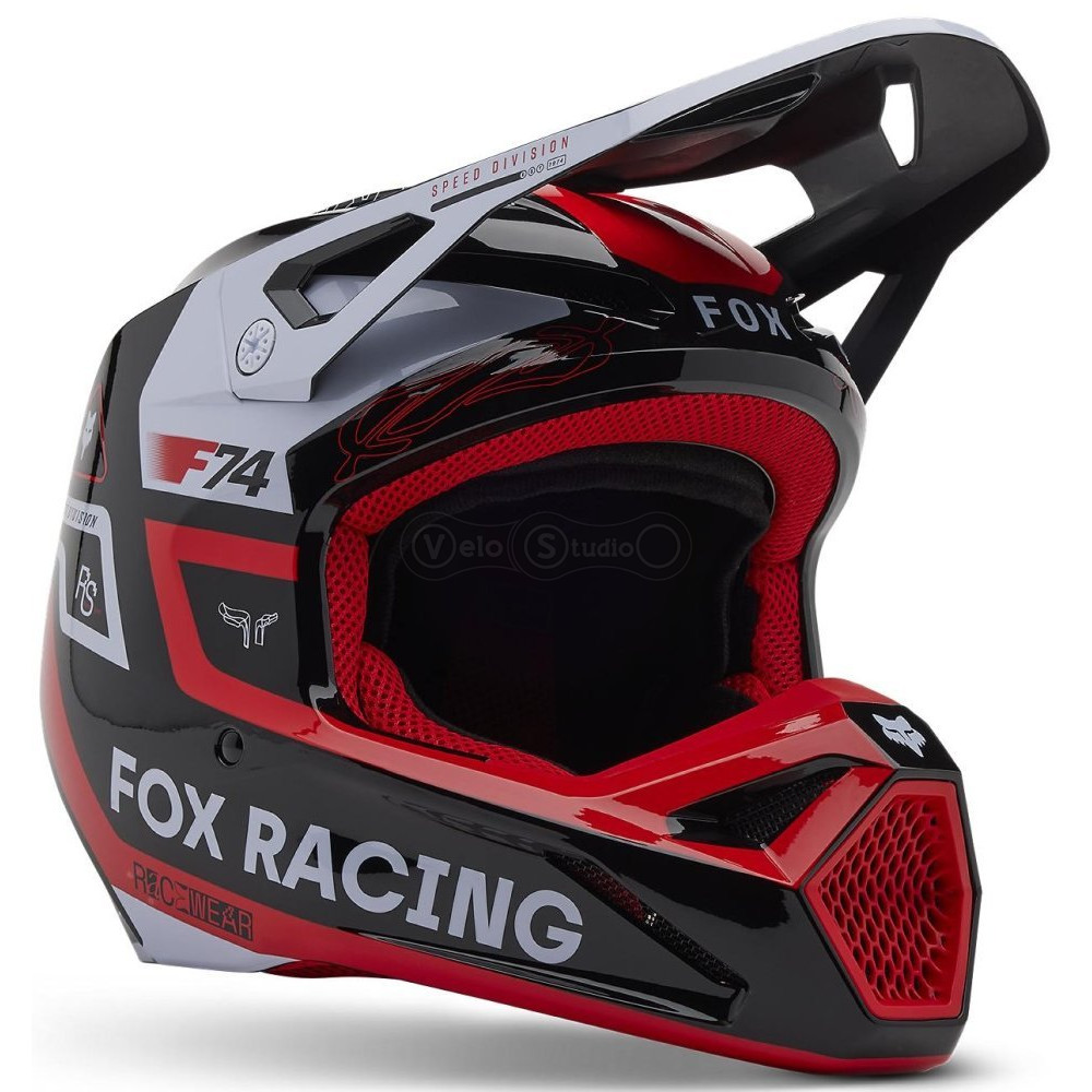 Мотошлем FOX V1 Mips Helmet - RACE SPEC [Flo Red], M