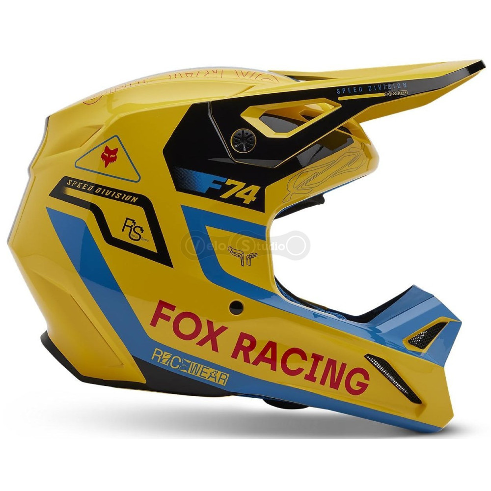 Мото шолом FOX V1 Mips Helmet - Race Spec [Pale Yellow], M
