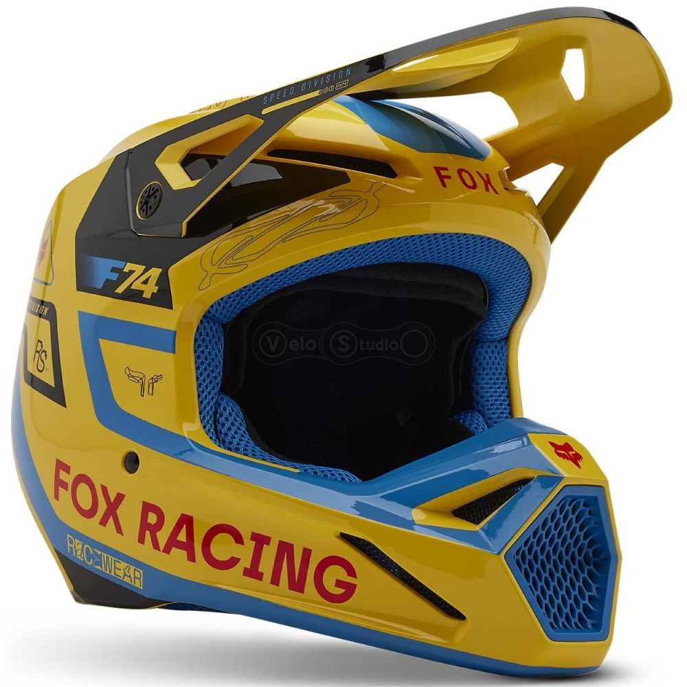 Мото шолом FOX V1 Mips Helmet - Race Spec [Pale Yellow], M