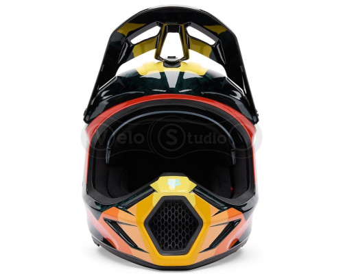 Мотошолом FOX V3 RS Mips Helmet - Grid [Orange], XL
