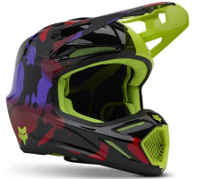 Мотошлем FOX V3 Mips Helmet - Throttle [Flo Yellow], XS