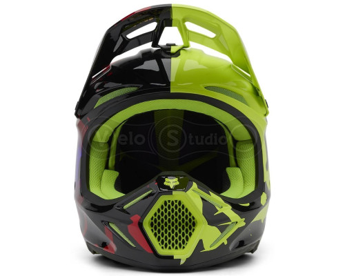 Мотошлем FOX V3 Mips Helmet - Throttle [Flo Yellow], XS