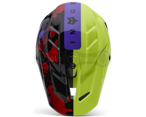 Мотошлем FOX V3 Mips Helmet - Throttle [Flo Yellow], XS