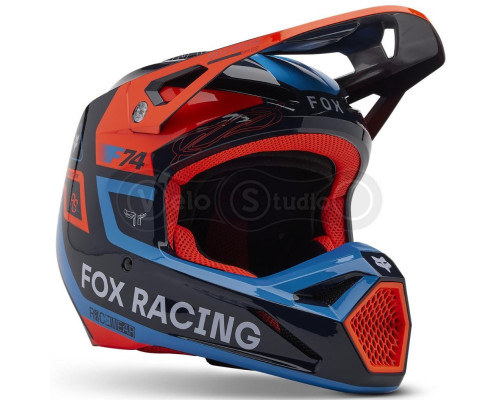 Детский мотошлем FOX YTH V1 Mips Helmet - Race Spec [Midnight], YS