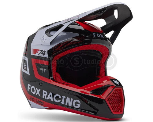 Детский мотошлем FOX YTH V1 Mips Helmet - Race Spec [Flo Red], YS