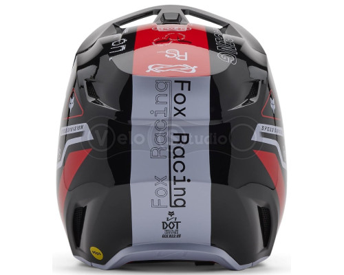 Детский мотошлем FOX YTH V1 Mips Helmet - Race Spec [Flo Red], YS