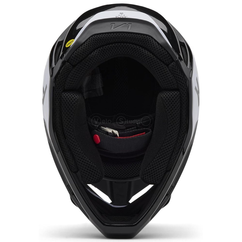Детский мотошлем FOX YTH V1 Mips Helmet - Lean [Black], YS