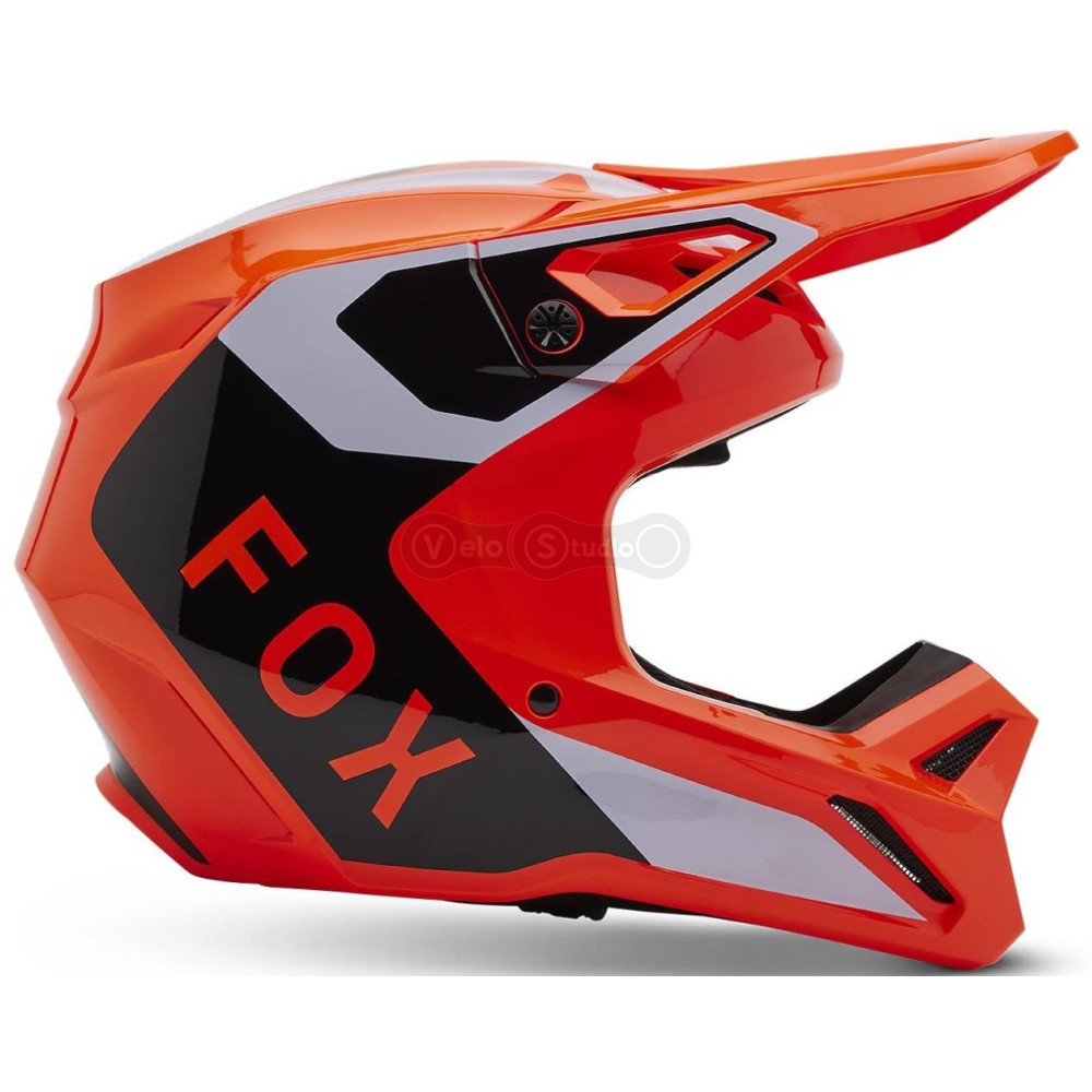 Детский мотошлем FOX YTH V1 Mips Helmet - Lean [Flo Orange], YM
