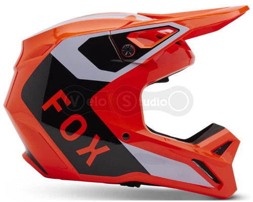 Детский мотошлем FOX YTH V1 Mips Helmet - Lean [Flo Orange], YM