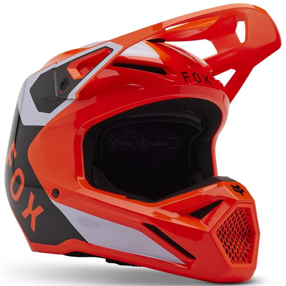 Детский мотошлем FOX YTH V1 Mips Helmet - Lean [Flo Orange], YM