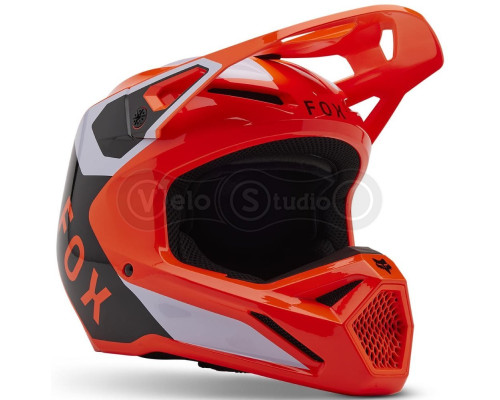 Детский мотошлем FOX YTH V1 Mips Helmet - Lean [Flo Orange], YM
