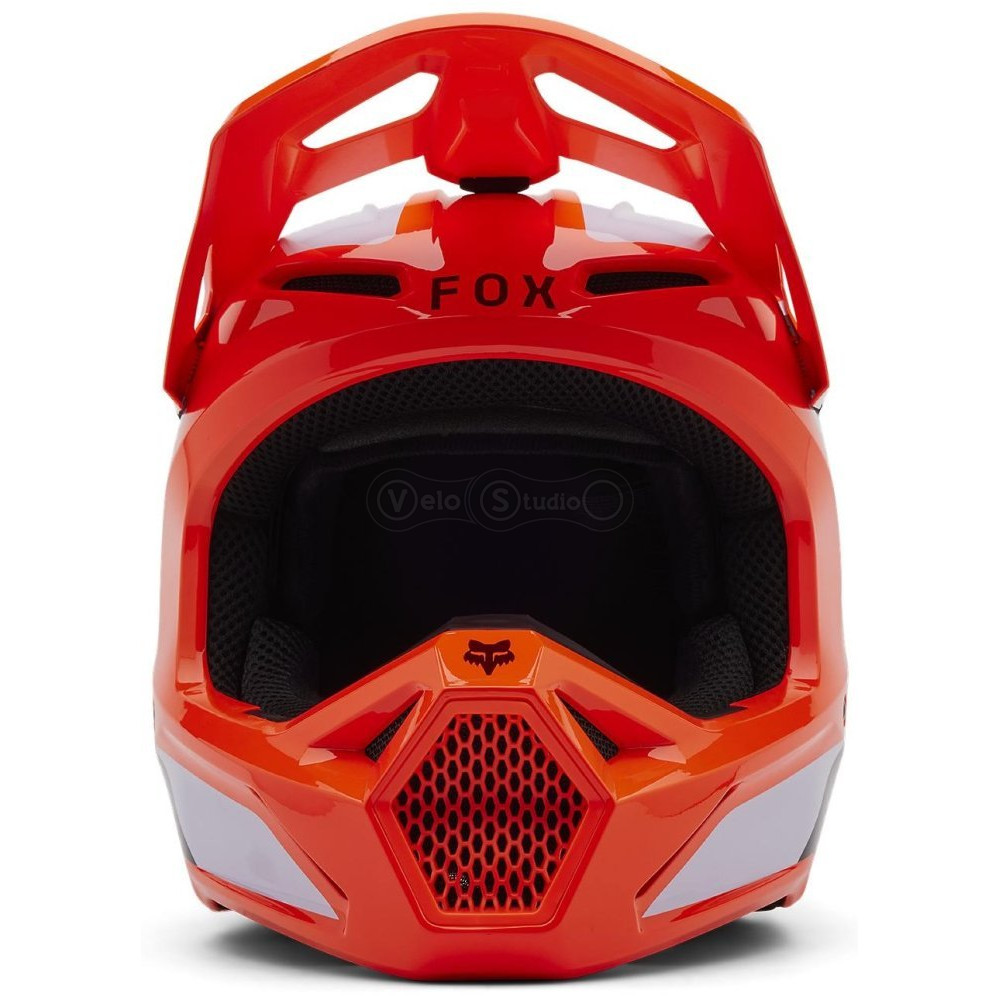 Детский мотошлем FOX YTH V1 Mips Helmet - Lean [Flo Orange], YM