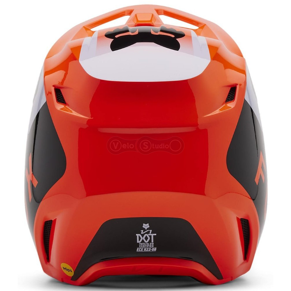 Детский мотошлем FOX YTH V1 Mips Helmet - Lean [Flo Orange], YM