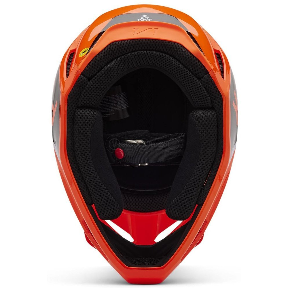 Детский мотошлем FOX YTH V1 Mips Helmet - Lean [Flo Orange], YM