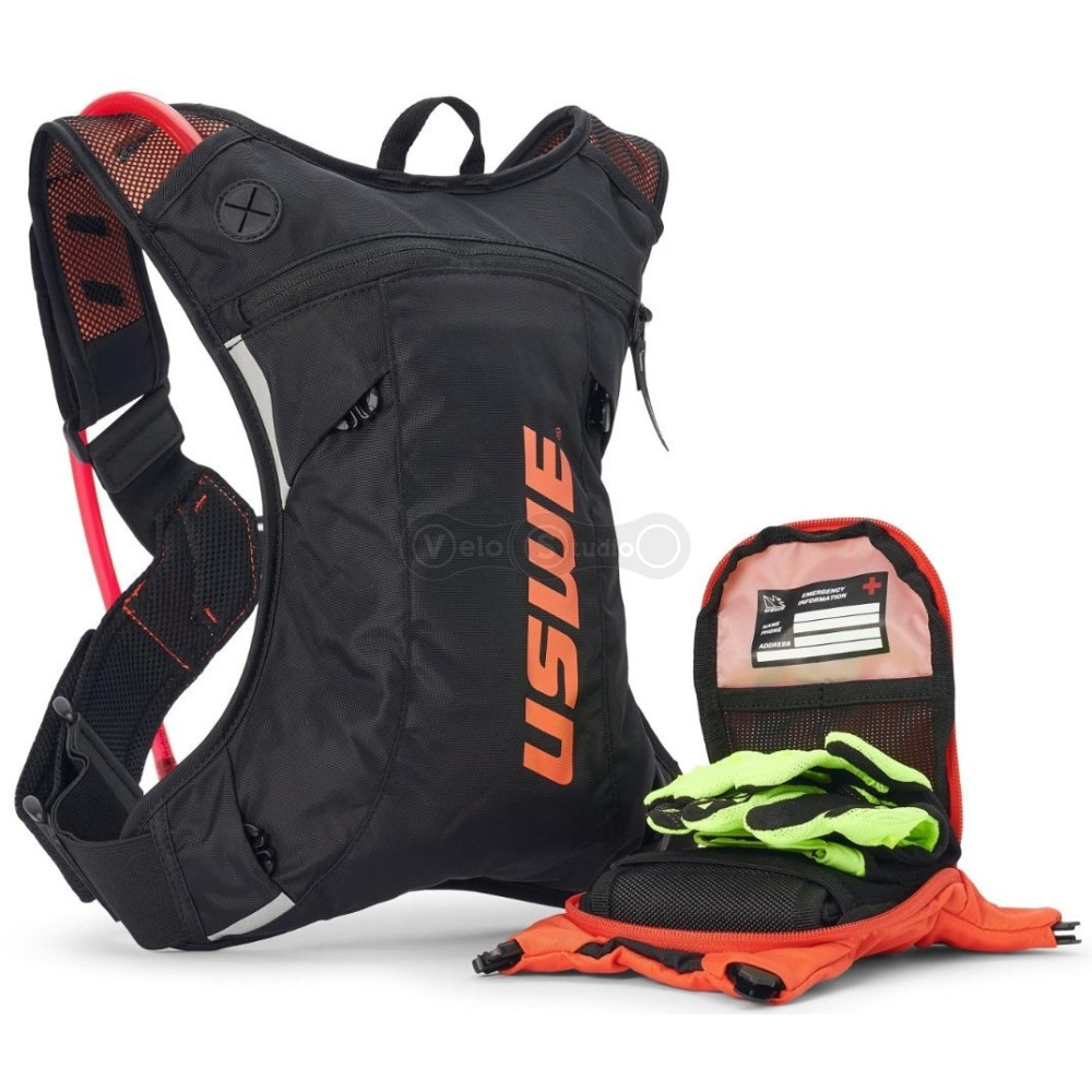 Рюкзак USWE MOTO HYDRO 3L Hydration Pack [Factory Orange], Small