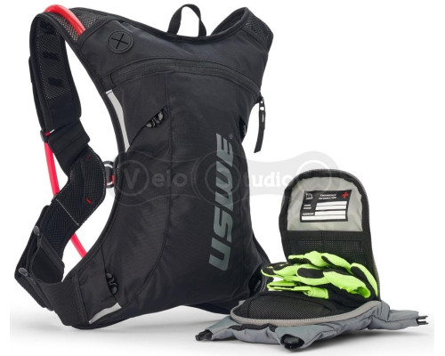 Рюкзак USWE MOTO HYDRO 3L Hydration Pack [Black], Small