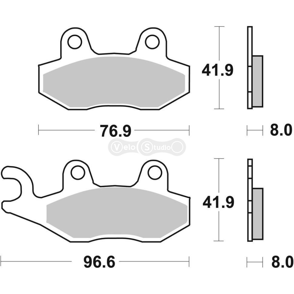 Тормозные колодки SBS 611SI Sport Brake Pads, Sinter/Carbon