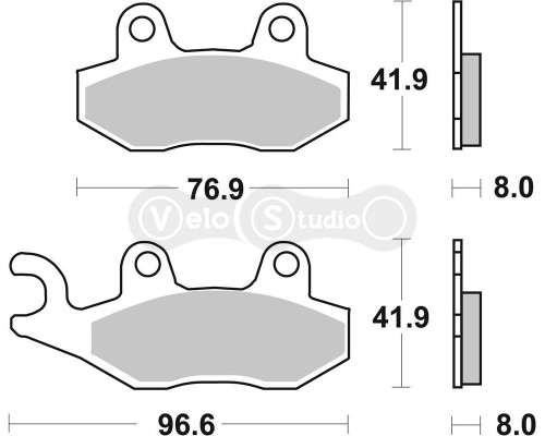 Тормозные колодки SBS 611SI Sport Brake Pads, Sinter/Carbon