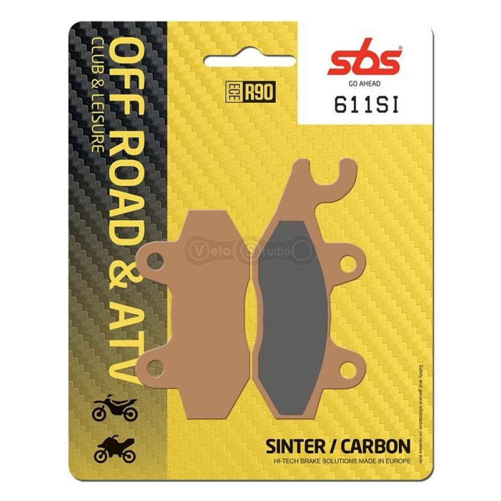 Тормозные колодки SBS 611SI Sport Brake Pads, Sinter/Carbon