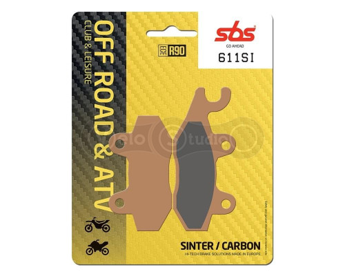 Тормозные колодки SBS 611SI Sport Brake Pads, Sinter/Carbon