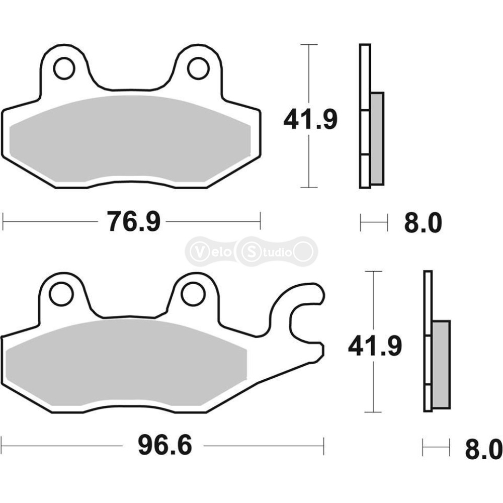 Колодки гальмівні SBS 638SI Sport Brake Pads, Sinter/Carbon