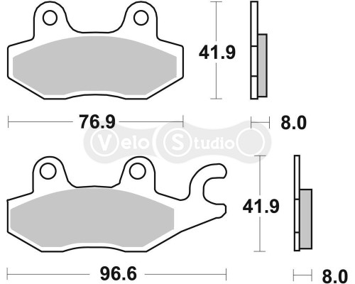 Тормозные колодки SBS 638SI Sport Brake Pads, Sinter/Carbon