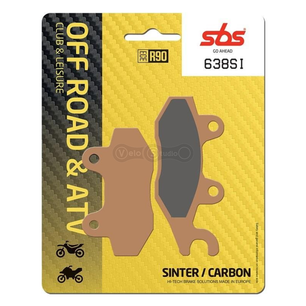 Колодки гальмівні SBS 638SI Sport Brake Pads, Sinter/Carbon