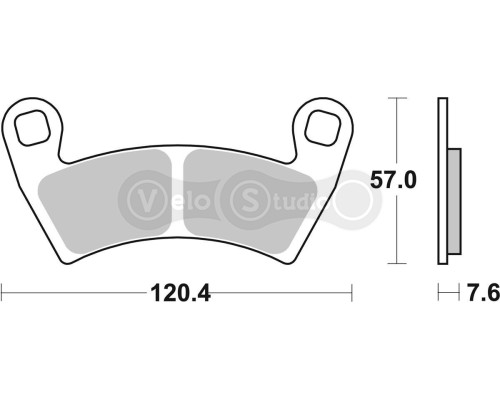 Тормозные колодки SBS 897SI Sport Brake Pads, Sinter/Carbon