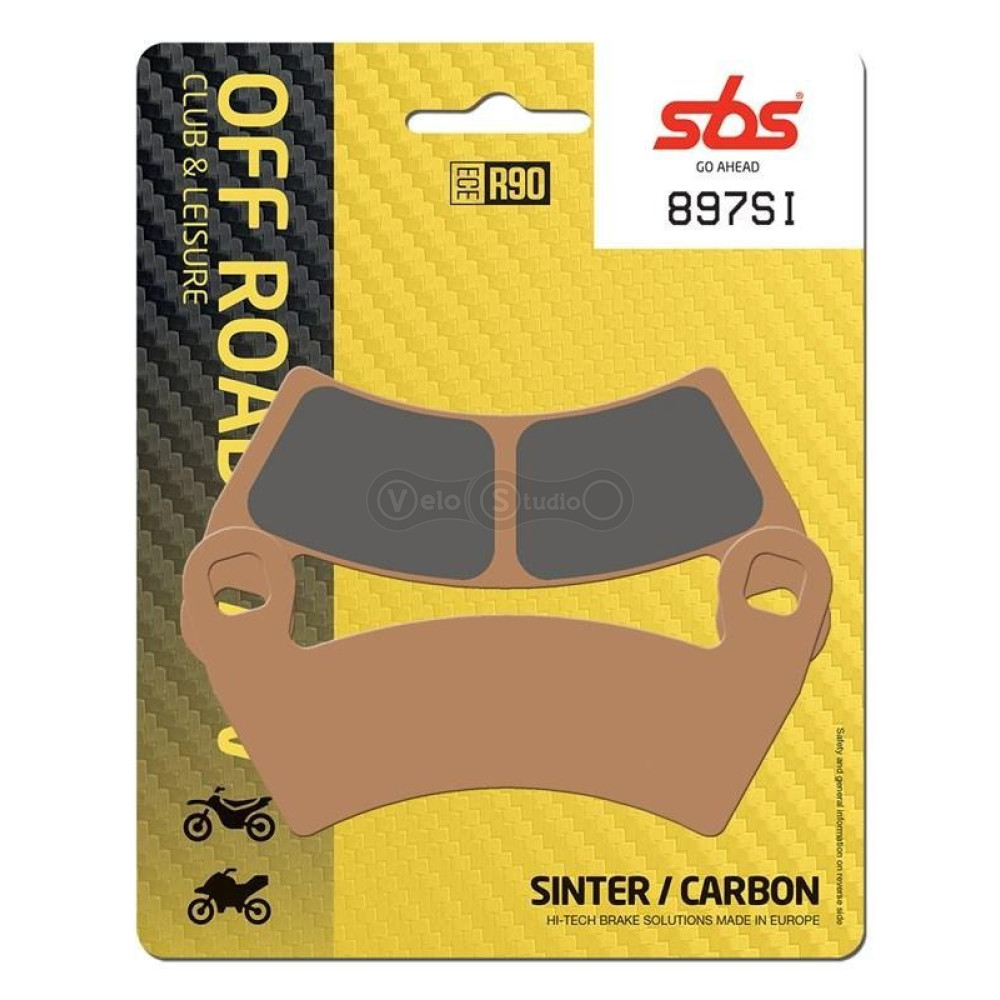 Колодки гальмівні SBS 897SI Sport Brake Pads, Sinter/Carbon