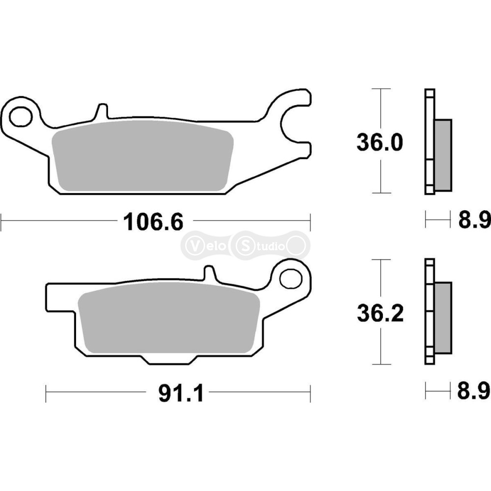Тормозные колодки SBS 852SI Sport Brake Pads, Sinter/Carbon