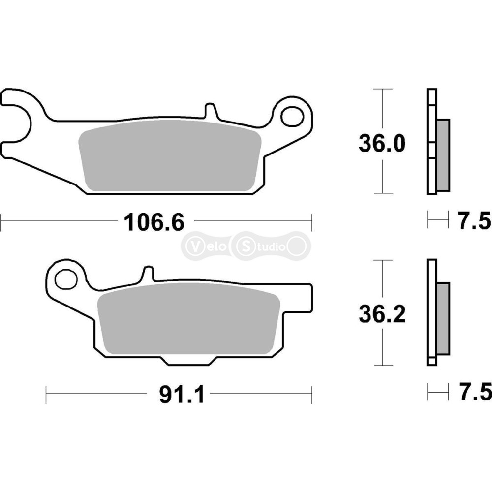 Тормозные колодки SBS 849SI Sport Brake Pads, Sinter/Carbon