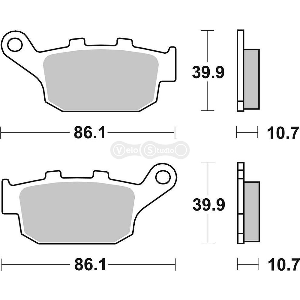 Колодки гальмівні SBS 614LS Performance Rear Brake Pads, Sinter