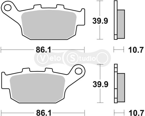 Колодки гальмівні SBS 614LS Performance Rear Brake Pads, Sinter