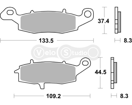 Тормозные колодки SBS 704LS Performance Rear Brake Pads, Sinter