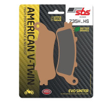 Колодки гальмівні SBS 735H.HS High Performance Front Brake Pads, EVO Sinter
