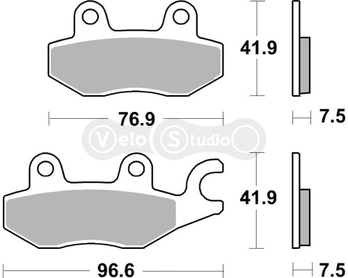 Колодки гальмівні SBS 955HS Performance Front Brake Pads, Sinter