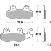 Колодки гальмівні SBS 955HS Performance Front Brake Pads, Sinter