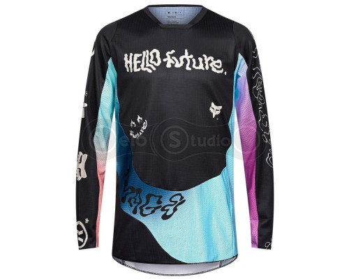 Джерсі FOX 180 Jersey Long - Hello Future [Black], M
