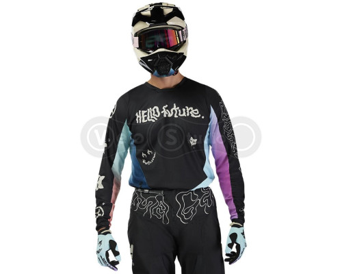 Джерсі FOX 180 Jersey Long - Hello Future [Black], M