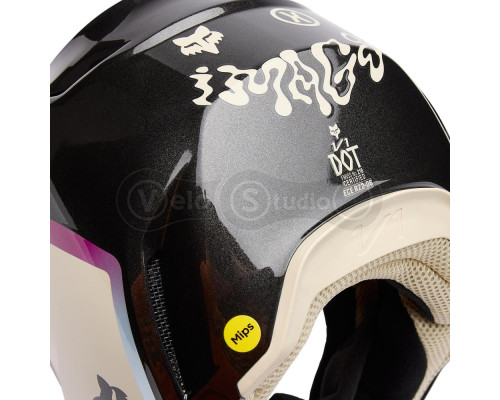 Мотошолом FOX V1 Helmet Mips - Hello Future [Black], M