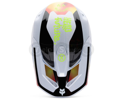 Мотошлем FOX V1 Helmet Mips - Hello Future [White], XS