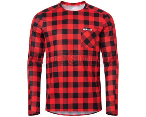 Джерсі USWE Flannel Jersey [Flame Red], M
