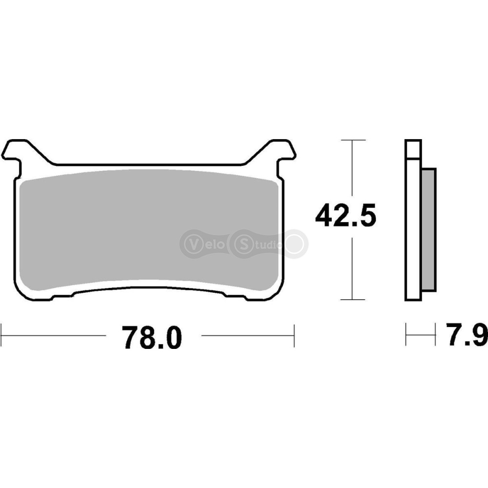 Тормозные колодки SBS 947HS Performance Front Brake Pads, EVO Sinter