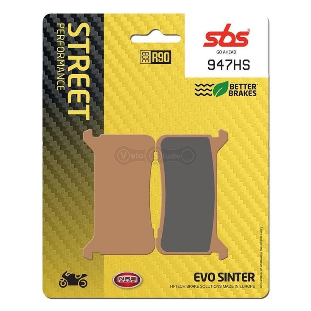 Тормозные колодки SBS 947HS Performance Front Brake Pads, EVO Sinter
