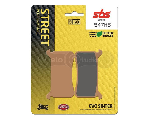 Тормозные колодки SBS 947HS Performance Front Brake Pads, EVO Sinter
